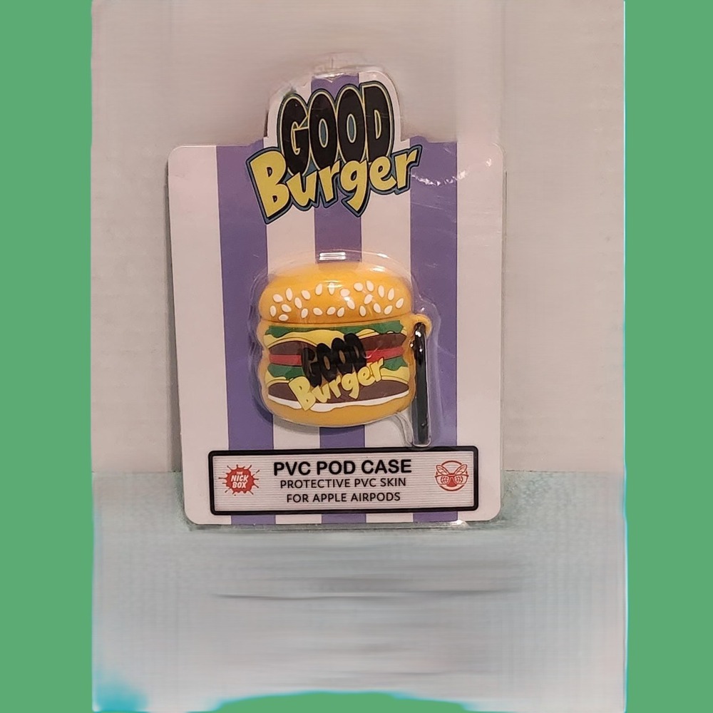NEW Nickelodeon Good Burger AirPods Case PVC Pod Skin 90s Nostalgia Nick Box